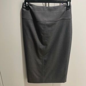 Grey j crew super 120s pencil skirt